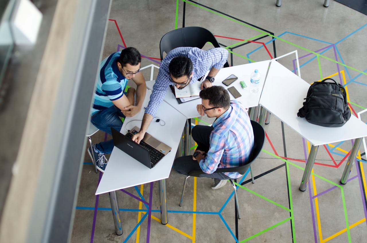 Team collaborating on AI agent deployment strategy